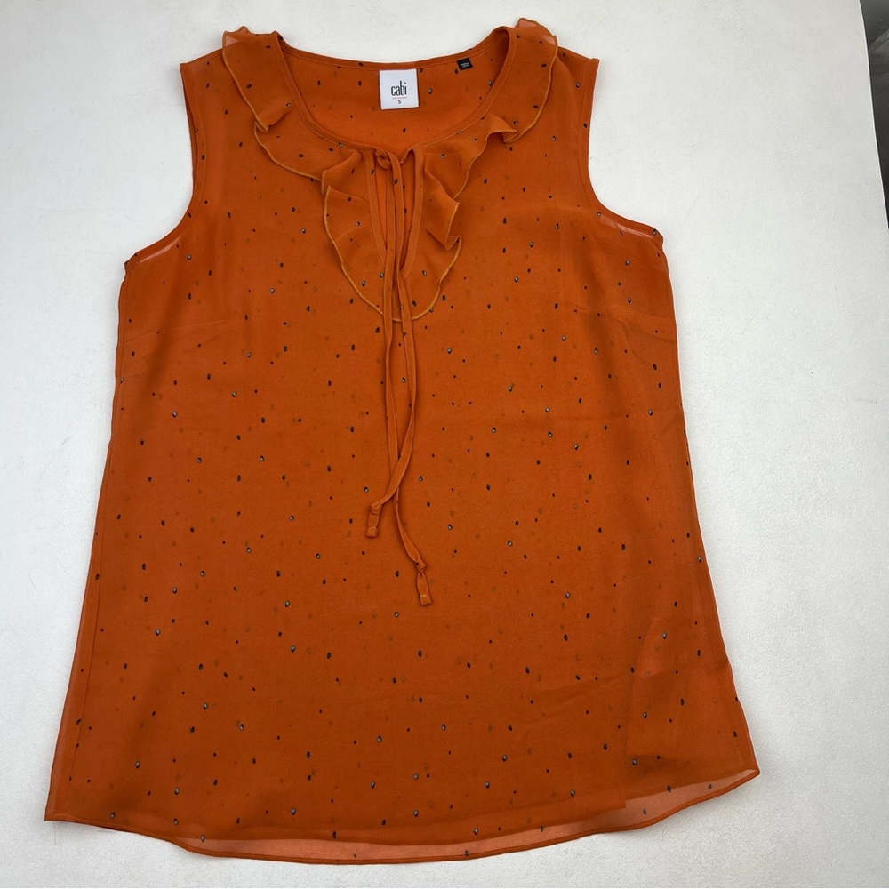 CAbi Sprinkle Top style 3764 orange pumpkin